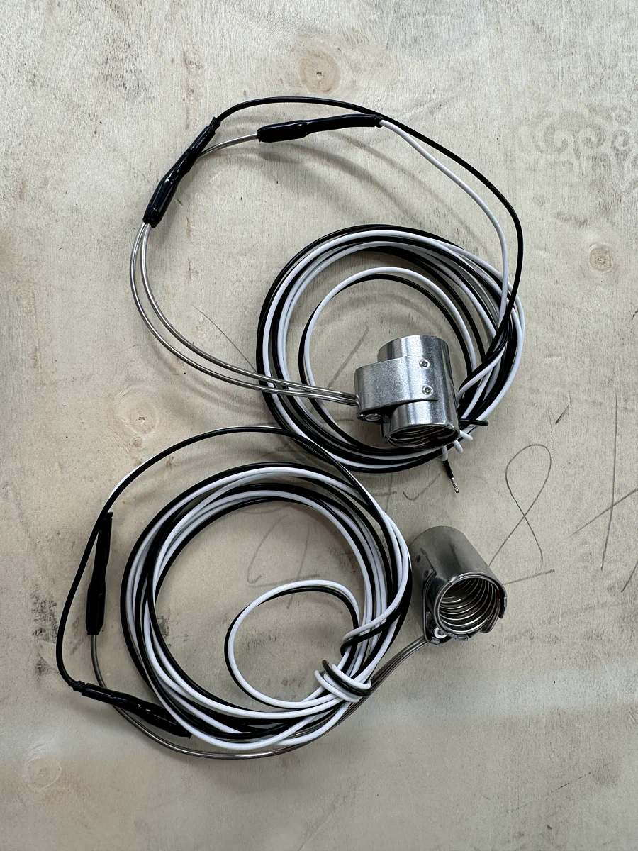 PET preform mold temperature sensor cables