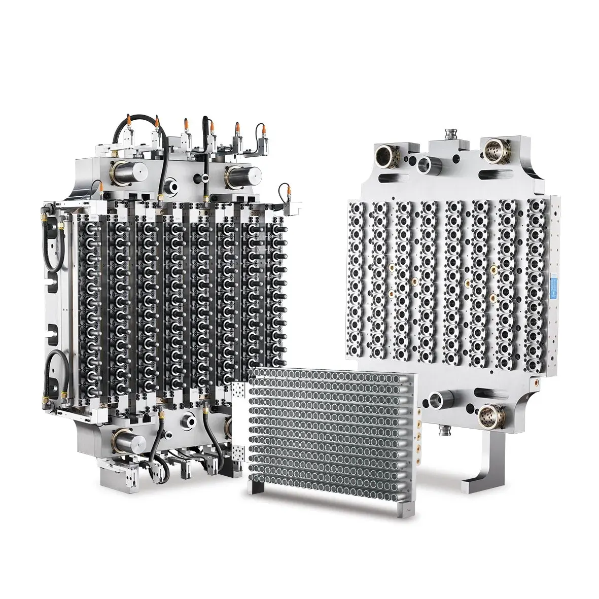 Real high-cavity PET preform mold for cavity option comparison